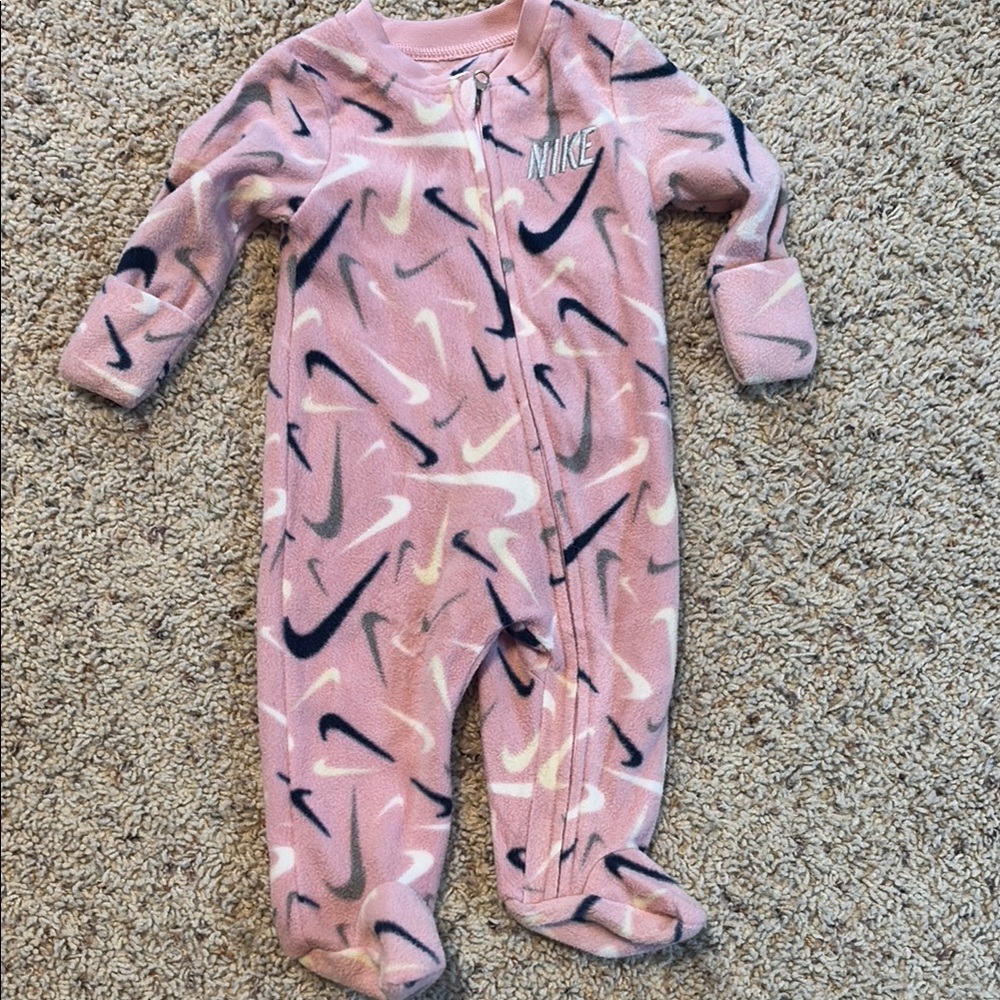 Nike fleece footie pajamas